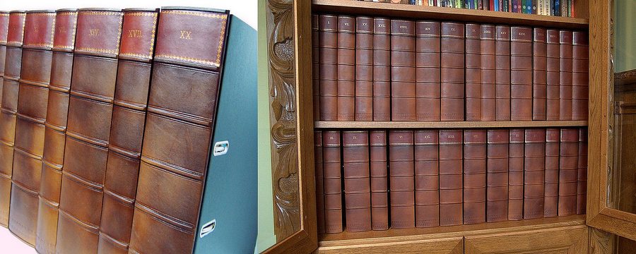 Buchrücken Buchattrappen - Beispiel