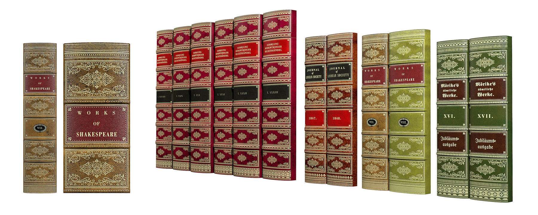 Buchrücken Buchattrappen - Beispiel