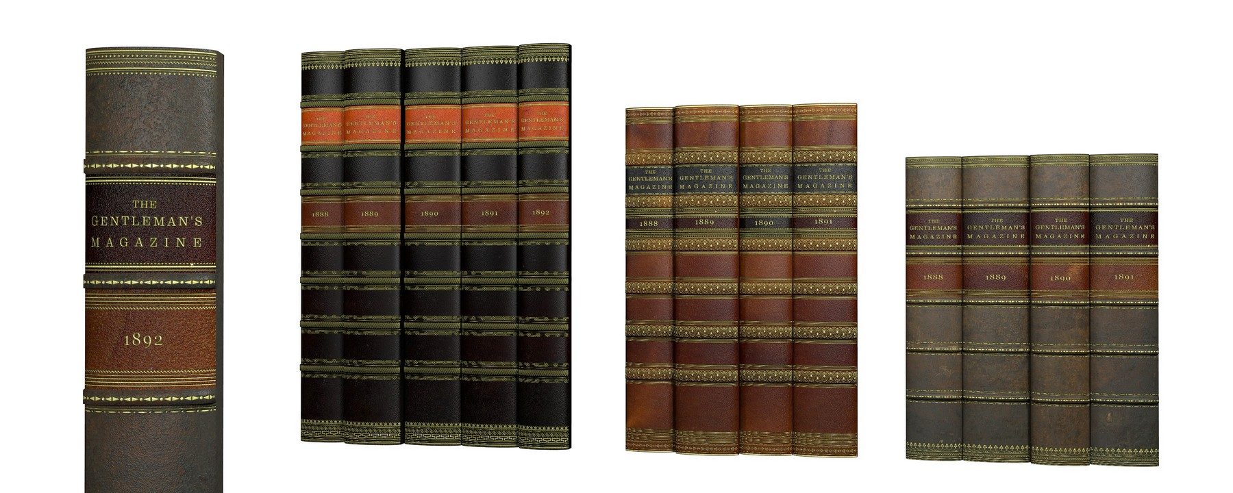 Buchrücken aus Leder