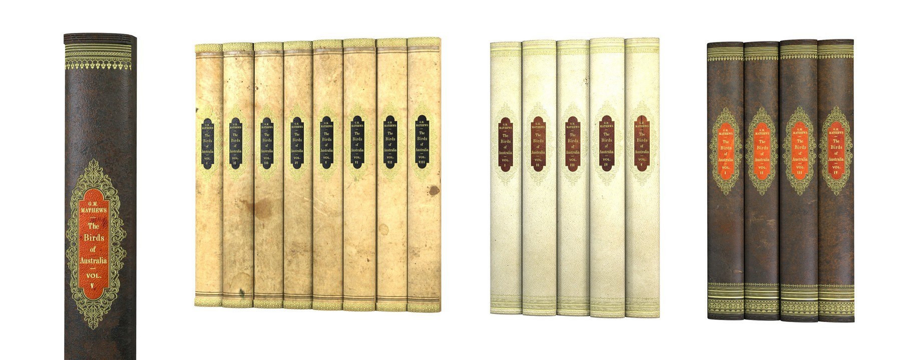 Buchrücken aus Leder